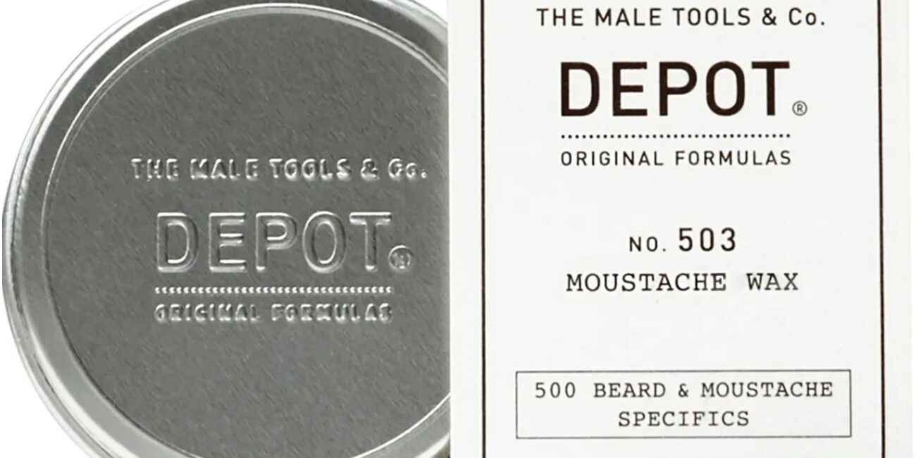 Depot NO. 503 Moustache Wax - nawilżający wosk stylizujący do wąsów i brody, 30ml