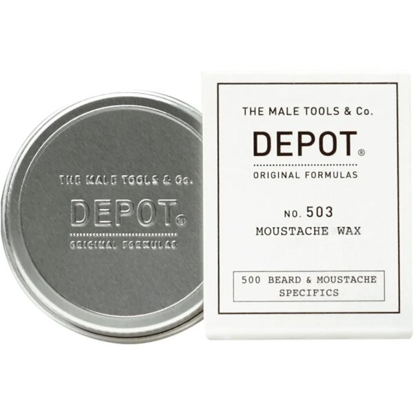 Depot NO. 503 Moustache Wax - nawilżający wosk stylizujący do wąsów i brody, 30ml