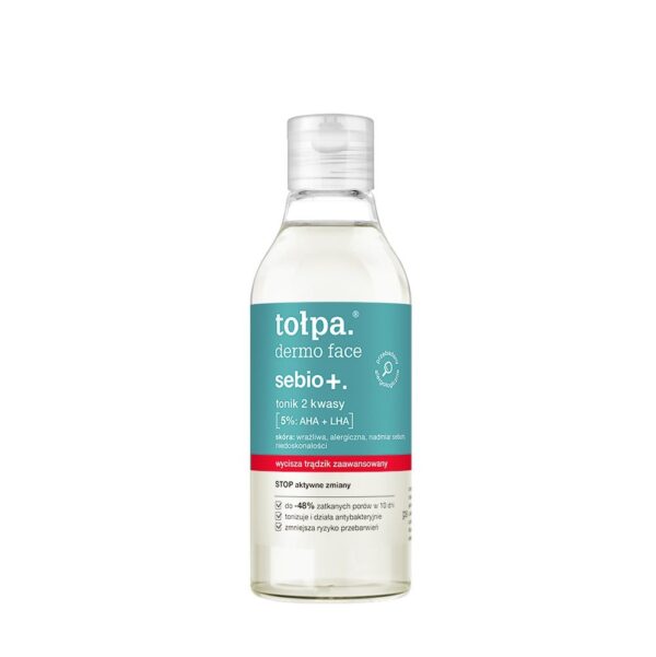 tołpa. sebio+. tonik 2 kwasy, 200 ml
