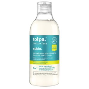 tołpa. sebio. normalizujący płyn micelarny do mycia twarzy i oczu, 400 ml