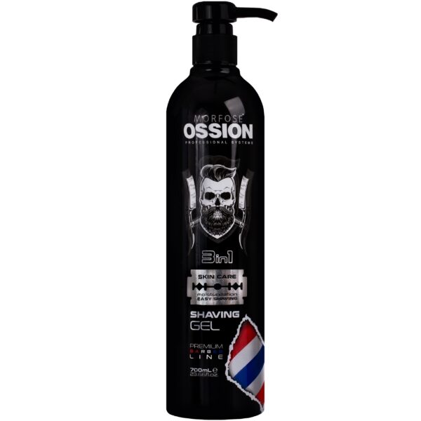 Morfose Ossion PB Premium Barber Line Shaving Gel 3in1 – delikatny żel do golenia 3w1, 700ml