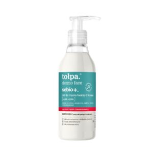 tołpa. sebio+. żel do mycia twarzy 2 kwasy: AHA + LHA, 195 ml