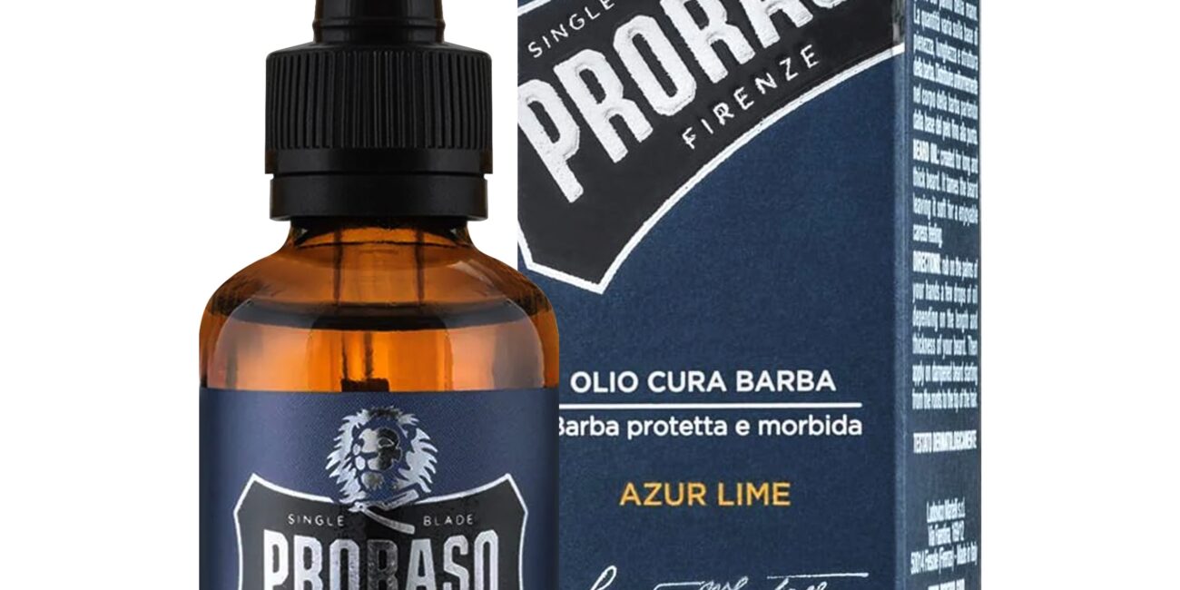 Proraso Azur Lime Beard Oil - cytrusowy olejek do pielęgnacji brody, 30ml