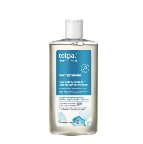 tołpa. podrażnienie. nawilżający szampon wspierający mikrobiom, 250 ml