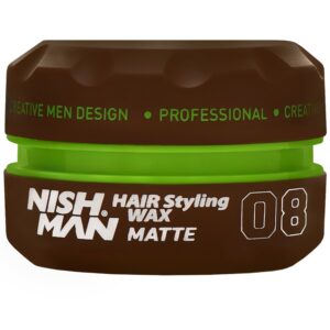 Nishman 08 Hair Styling Wax Matte - wosk matujący do stylizacji włosów, 150ml