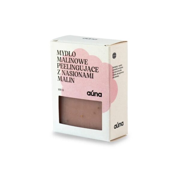Mydło malinowe z pestkami malin 100 g delikatny peeling