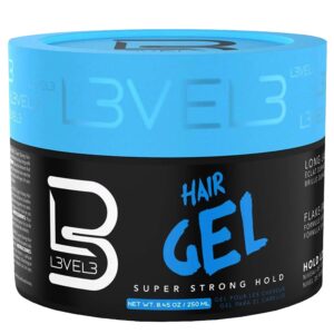 L3VEL3 Super Strong Hair Gel - żel do włosów bardzo mocny, dodający objętości, 500ml