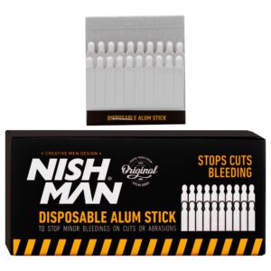 Nishman Disposable Alum Stick - zestaw patyczków na skaleczenia, 24x20mm