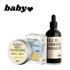 Zestaw kosmetyków dla dzieci BABY SHOWER mydło + masełko + olejek
