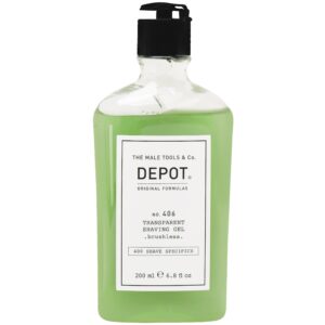 Depot NO. 406 Transparent Shaving Gel - transparentny żel do golenia, 200ml