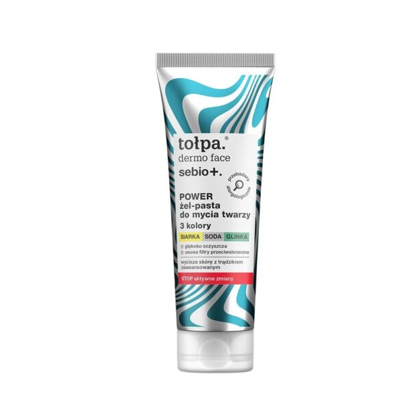 tołpa. sebio+. power żel-pasta do mycia twarzy 3 kolory, 100 ml​