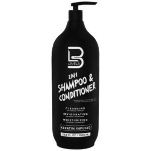 L3VEL3 2-in-1 Shampoo&Conditioner - regenerujący szampon z odżywką dla mężczyzn, 1000ml