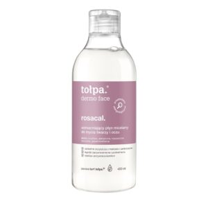 tołpa. rosacal. wzmacniający płyn miceralny do mycia twarzy i oczu,  400 ml