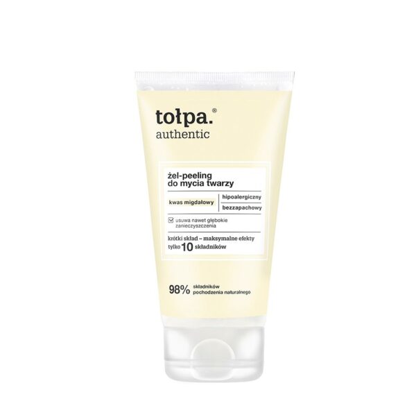 tołpa. authentic żel-peeling do mycia twarzy, 150 ml