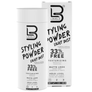 L3VEL3 Styling Powder - lekki puder do stylizacji włosów, delikatny, 30g