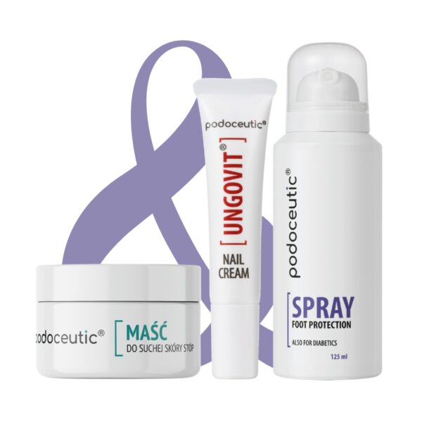 Zestaw Podoceutic® - Spray & Ungovit & Maść do stóp