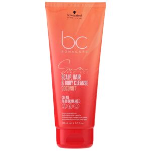 Schwarzkopf BC Sun Protect - szampon 3w1 do włosów, skóry głowy i ciała, 200ml