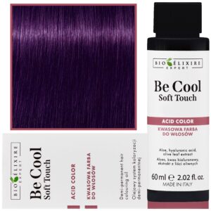 Bioelixire Be Cool Soft Touch - wegańska farba do włosów o kwasowej formule, 60ml 5.22 | Jansy Intensywny Irysowy Kasztan