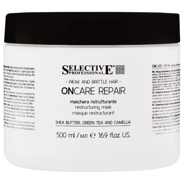 Selective OnCare Repair Restructuring - maska obudowująca włosy zniszczone i łamliwe, 500ml