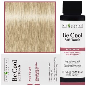 Bioelixire Be Cool Soft Touch - wegańska farba do włosów o kwasowej formule, 60ml 10.0 | Platynowy Blond