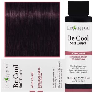 Bioelixire Be Cool Soft Touch - wegańska farba do włosów o kwasowej formule, 60ml 4.73 | Średni Złoty Brązowy Kasztan