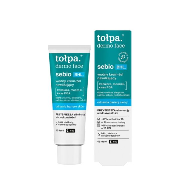 tołpa. sebio BHL. wodny krem-żel nawilżający, 40 ml