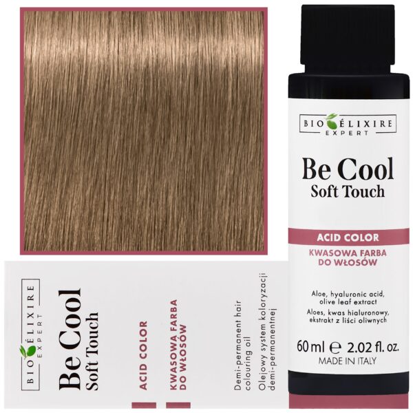 Bioelixire Be Cool Soft Touch - wegańska farba do włosów o kwasowej formule, 60ml 9.03 | Bardzo Jasny Złoty Naturalny Blond