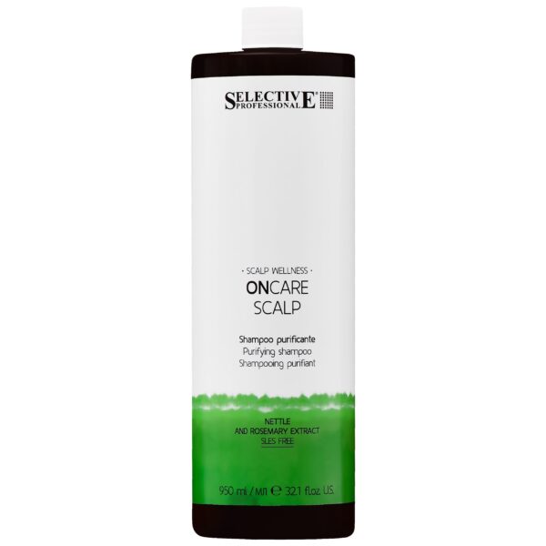 Selective OnCare Scalp Purifying - oczyszczający przeciwłupieżowy szampon do włosów, 950ml