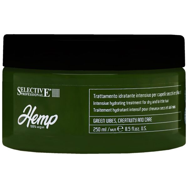Selective Hemp Vegan Hydrating Mask - wegańska, głęboko odżywcza maska do włosów suchych, 250ml