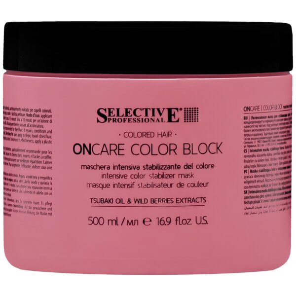 Selective OnCare Color Block - maska wzmacniająca kolor włosów farbowanych i rozjaśnianych, 500ml