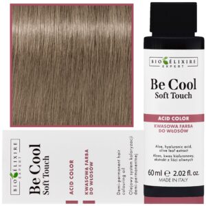 Bioelixire Be Cool Soft Touch - wegańska farba do włosów o kwasowej formule, 60ml 8.0 | Jasny Blond