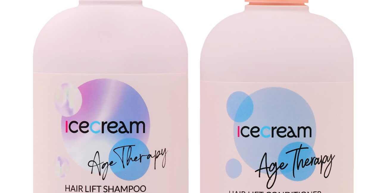 Inebrya Ice Cream Hair Lift - regenerujący zestaw do włosów szampon 300ml + odżywka 300ml