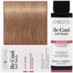 Bioelixire Be Cool Soft Touch - wegańska farba do włosów o kwasowej formule, 60ml 9.04 | Bardzo Jasny Miedziany Naturalny Blond