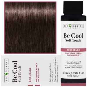 Bioelixire Be Cool Soft Touch - wegańska farba do włosów o kwasowej formule, 60ml 5.3 | Jansy Złoty Kasztan