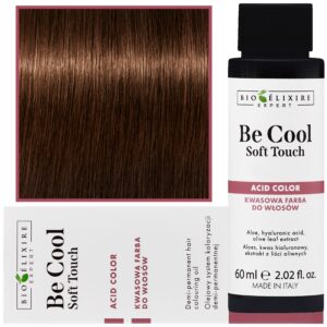Bioelixire Be Cool Soft Touch - wegańska farba do włosów o kwasowej formule, 60ml 7.3 | Średni Złoty Blond