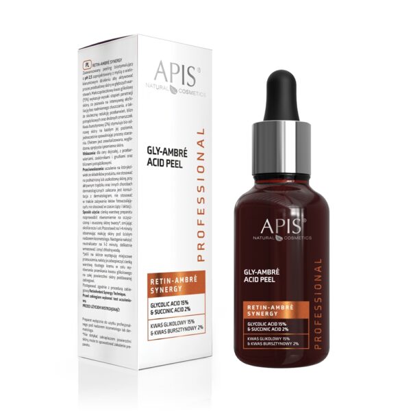 Kwas glikolowy 15% i Kwas bursztynowy 2% - Apis Retin-Ambre Synergy - Gly-Ambré Acid Peel - 30 ml