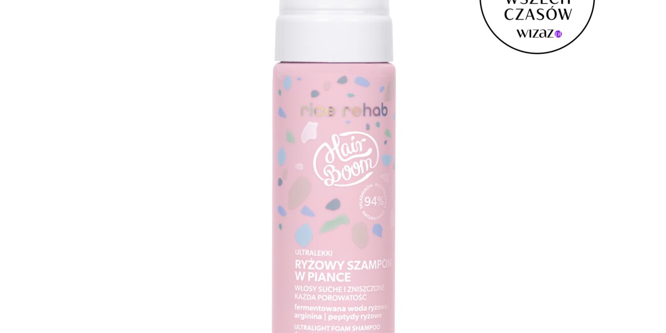 HairBoom Ultralekki ryżowy szampon w piance Wrażliwy Wielbiciel