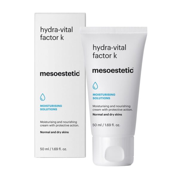 Krem odżywczo - nawilżający do twarzy - Mesoestetic Hydra Vital Factor K - 50 ml