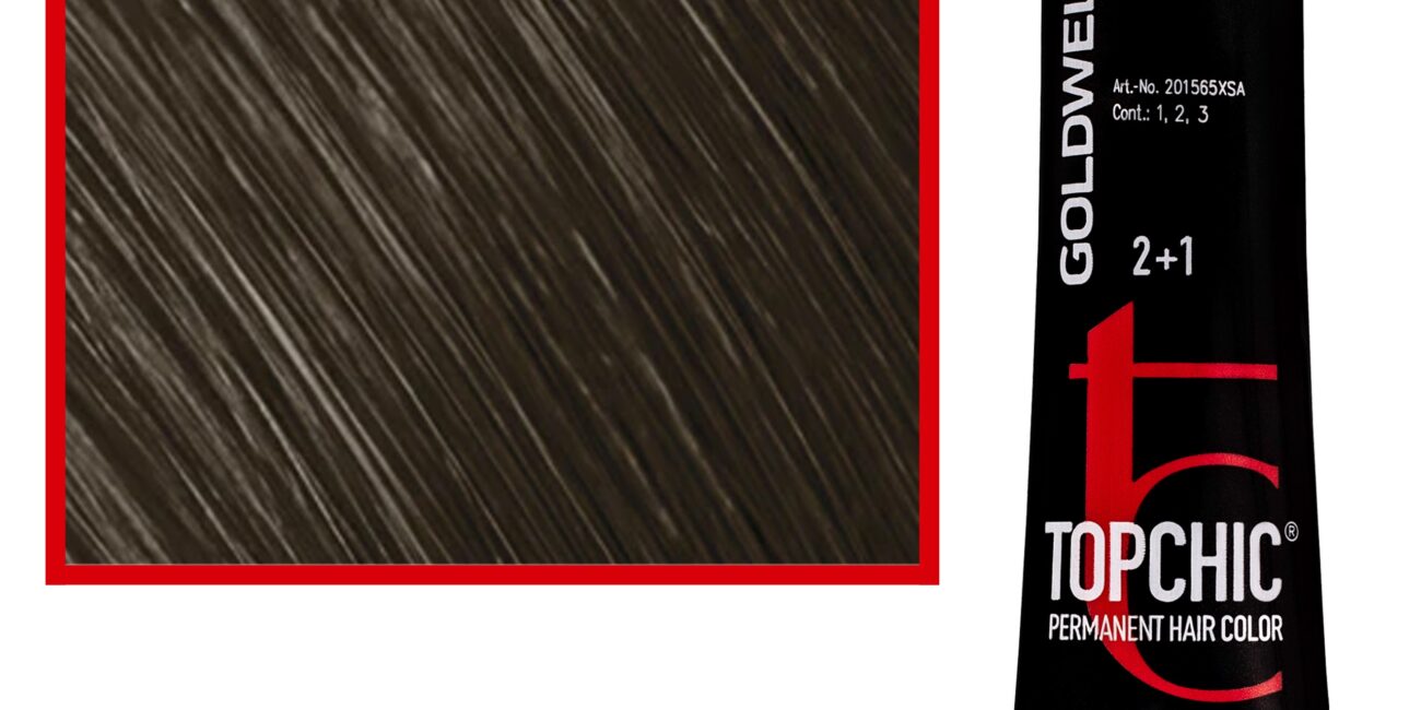 Goldwell Topchic - profesjonalna farba do włosów, 60ml 7SB@BL Srebrny Beżowy @ Niebieski