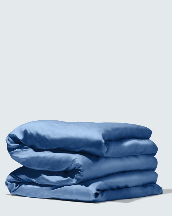 Silky Bamboo Duvet Cover, Midnight Blue