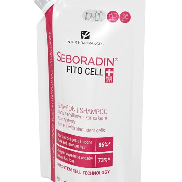 Szampon zagęszczający włosy z komórkami macierzystymi Seboradin FitoCell 400 ml refill