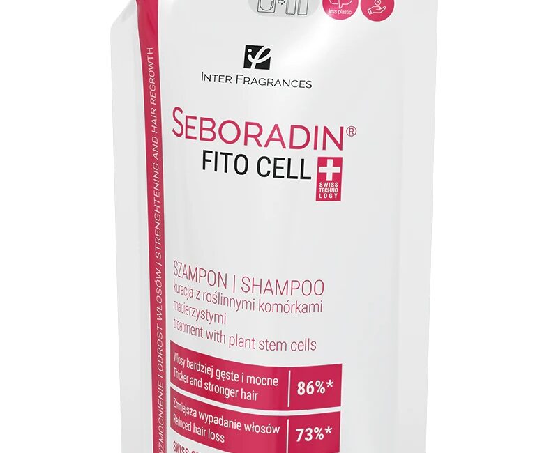 Szampon zagęszczający włosy z komórkami macierzystymi Seboradin FitoCell 400 ml refill