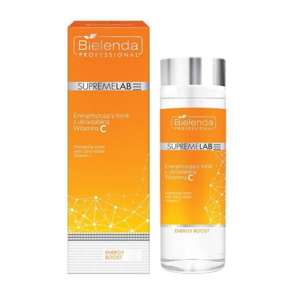 Energetyzujący tonik ze stabilną witaminą C Bielenda Supremelab Energy Boost 200 ml