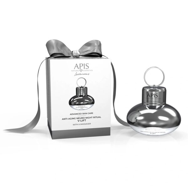 Przeciwzmarszczkowy neuro-rytuał V-Lift na noc z masażerem Apis Advanced Skin Care Luxurious 50 ml