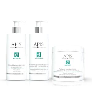 Zestaw do stóp Apis Professional API-PODO profesjonalny żel, krem i peeling