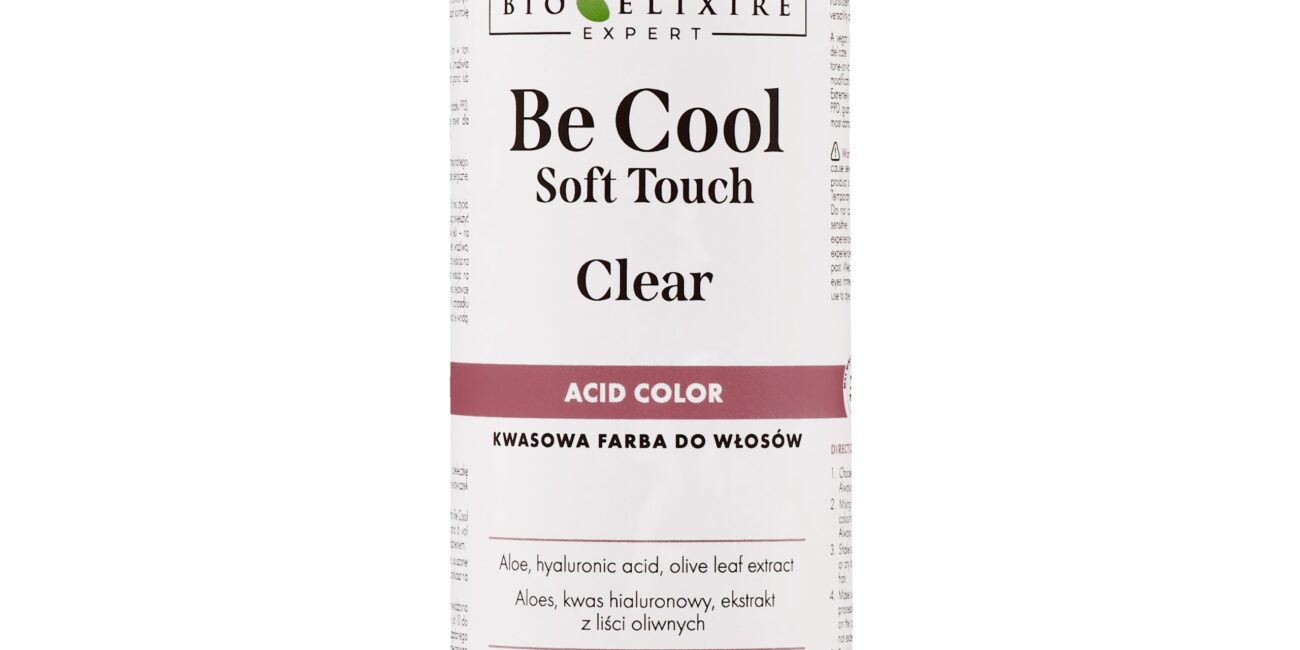 Bioelixire Be Cool Solf Touch Clear - farba do włosów o kwasowej formule, 500ml