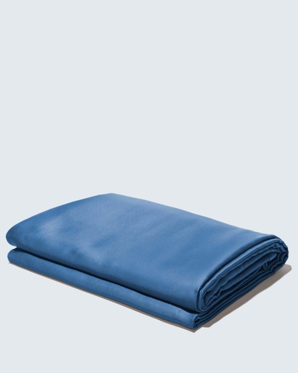 Silky Bamboo Flat Sheet, Midnight Blue