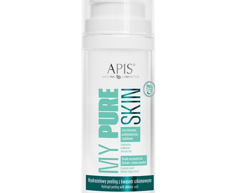 Hydrożelowy peeling z kwasem szikimowym - Apis My Pure Skin - 100 ml