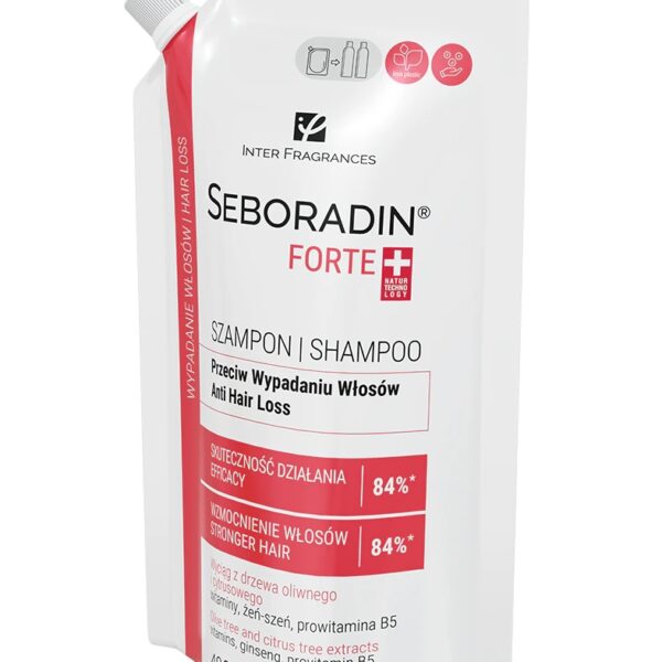Szampon przeciw wypadaniu włosów Seboradin Forte 400 ml refill