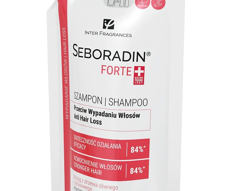 Szampon przeciw wypadaniu włosów Seboradin Forte 400 ml refill